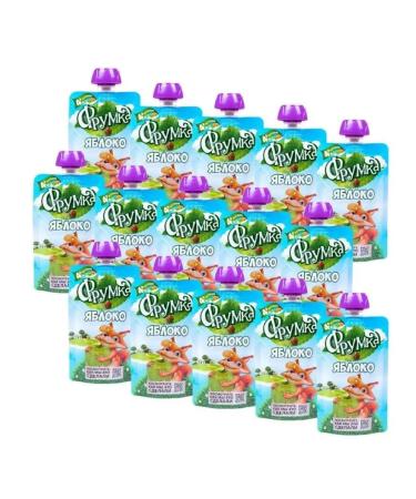 Frumka Puree from apples from 4 months 15 pcs to 90 grams - Buy Online on GoSupps.com