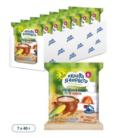 When I grow up Porridge rapid -solid milk 7 x 40g