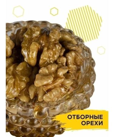 Honey of the Mamdeev family Acacious honey with walnut 430 g sweets - Buy Online on GoSupps.com