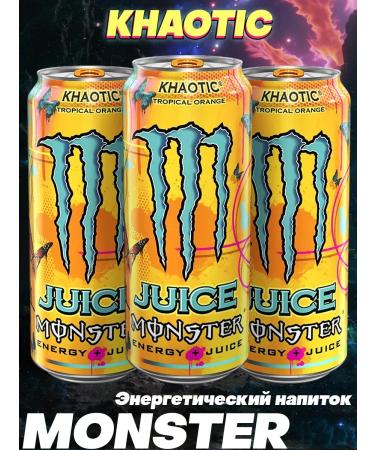 Monster Energy Energy drink Khaotic 500 ml x3