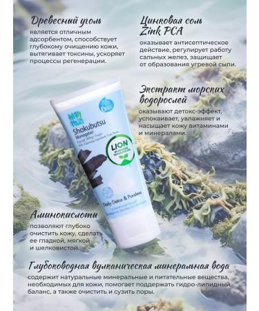 Lion Shokubutsu Foam for washing pores 100 ml - Buy Online on GoSupps.com