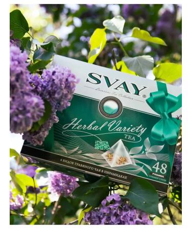 SVAY Gift tea "Herbal Variety" 8 tastes 48 pyramids - Buy Online on GoSupps.com