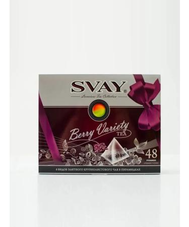 SVAY Gift tea "Berry Variety" 8 tastes 48 pyramids - Buy Online on GoSupps.com