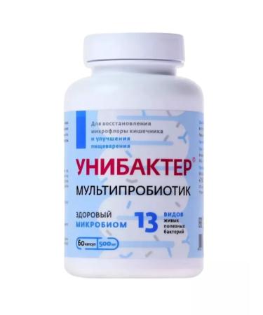 Besserezhnov AS Unibacter. Sinbiotic. 60 cap 500 mg - Buy Online on GoSupps.com