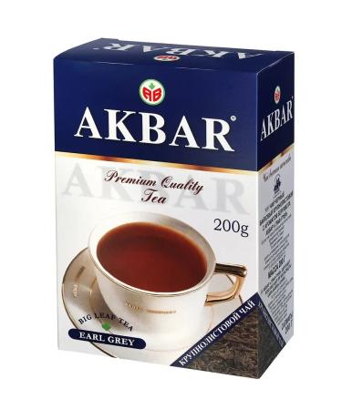 AKBAR Black black -leaf tea with the aroma of bergamot 200g - Buy Online on GoSupps.com