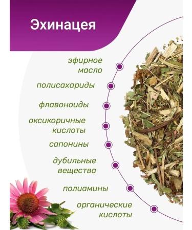 Herbs of the Crimean Mountains Echinacea grass phytochay dried herbal tea for immunity - Buy Online on GoSupps.com