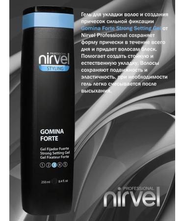 Nirvel Professional STYLING Strong Hold Wet Look Hair Gel 250ml - Buy Online on GoSupps.com