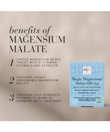 Magic Magnesium Malate 800mg - 60 Tablets - Buy Online on GoSupps.com