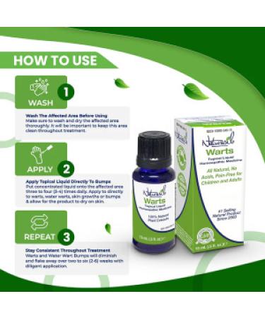 Naturasil Warts Remover Topical Liquid | Painless - 0.5 Fl Oz. - Buy Online on GoSupps.com