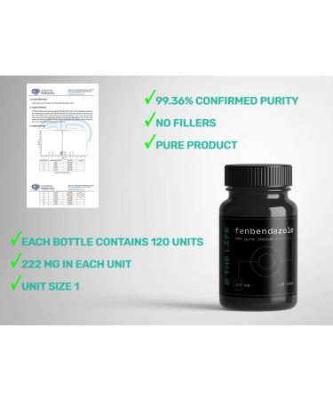 Phenbendazol 222 mg 120 count 99% 3-rd party Tested - Buy Online on GoSupps.com