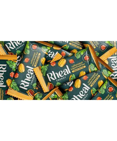 Rheal Energy Bar Caffeinated Superfood - peanut butter - 12 Par - Buy Online on GoSupps.com