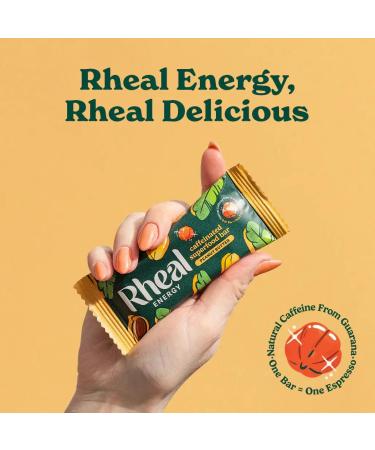 Rheal Energy Bar Caffeinated Superfood - peanut butter - 12 Par - Buy Online on GoSupps.com