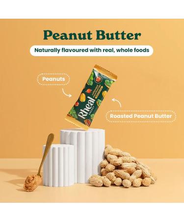 Rheal Energy Bar Caffeinated Superfood - peanut butter - 12 Par - Buy Online on GoSupps.com
