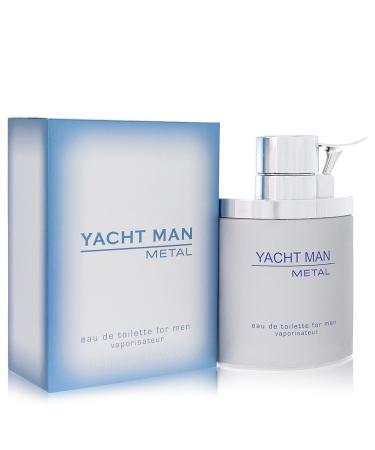 Yacht Man Metal by Myrurgia Eau De Toilette Spray 3.4 oz for Men