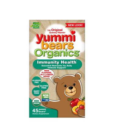 Hero Nutritionals Yummi Bears Organic Immunity Gummies - 45 Count - Buy Online on GoSupps.com