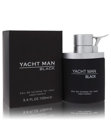 Yacht Man Black by Myrurgia Eau De Toilette Spray 3.4 oz for Men