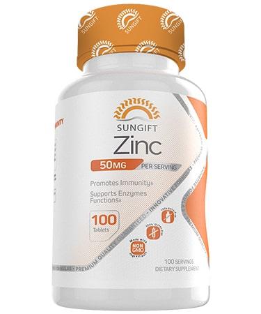 Sungift Nutrition Zinc 50mg - 100 Tablets