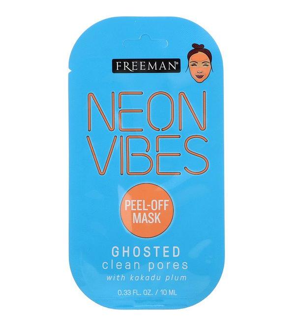 Freeman Beauty Neon Vibes Ghosted Clean Pores Peel-Off Beauty Mask 0.33 fl oz (10 ml)