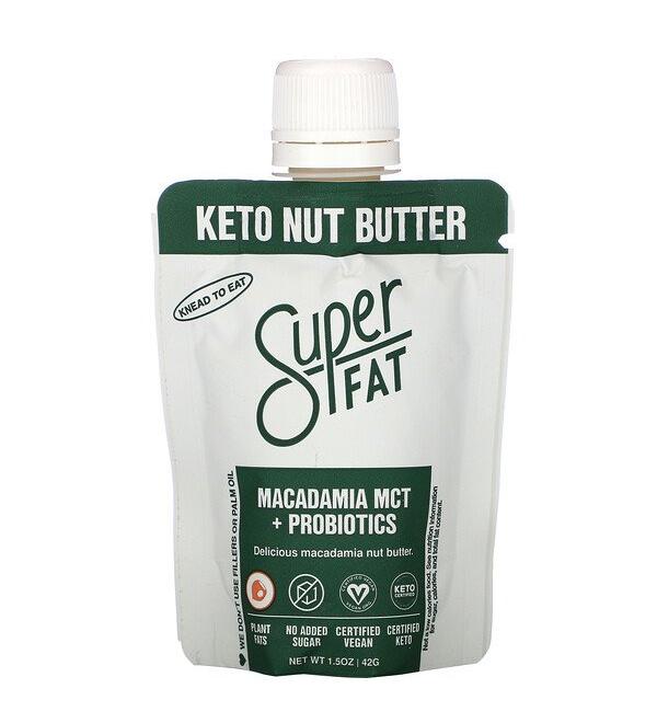 SuperFat Keto Nut Butter Macadamia MCT + Probiotics 1.5 oz (42 g)