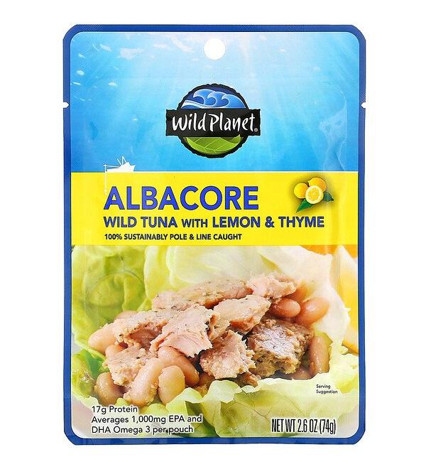 Wild Planet Albacore Wild Tuna with Lemon & Thyme 2.6 oz (74 g)