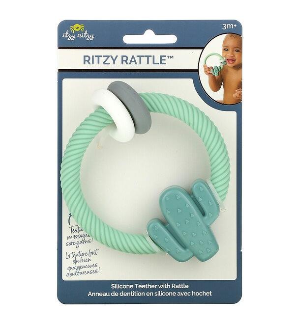Itzy Ritzy Silicone Teether & Rattle - Cactus Design for 3+ Months - Buy Online on GoSupps.com