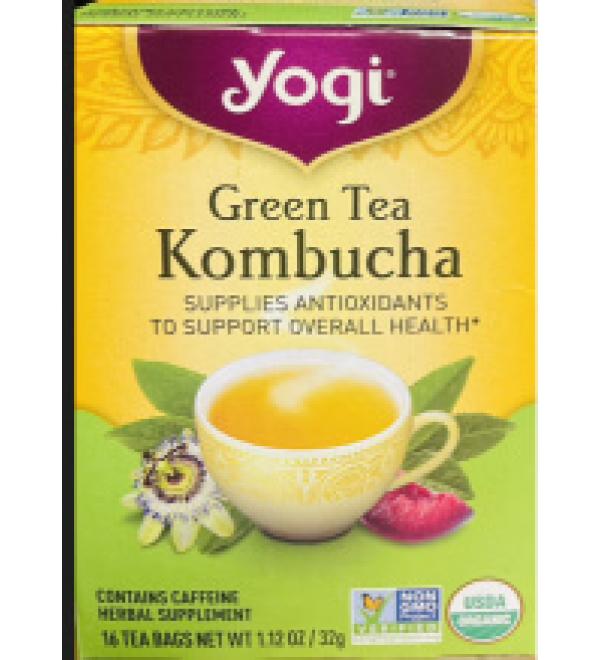 Yogi Tea Organic Green Tea Kombucha 16 Tea Bags 1.12 oz (32 g)