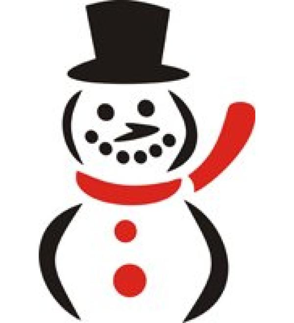 Eulenspiegel 106655 - Self-adhesive stencil - Snowman