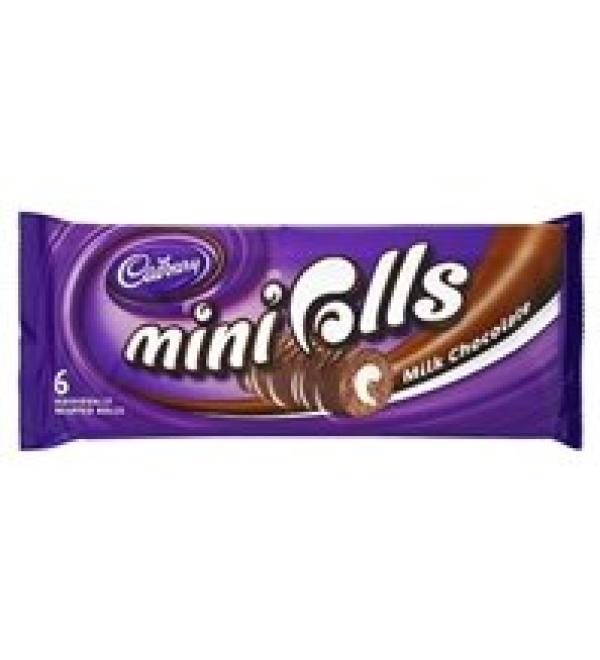 Cadbury Cadbury Pack of 6 Mini Chocolate Rolls 150g