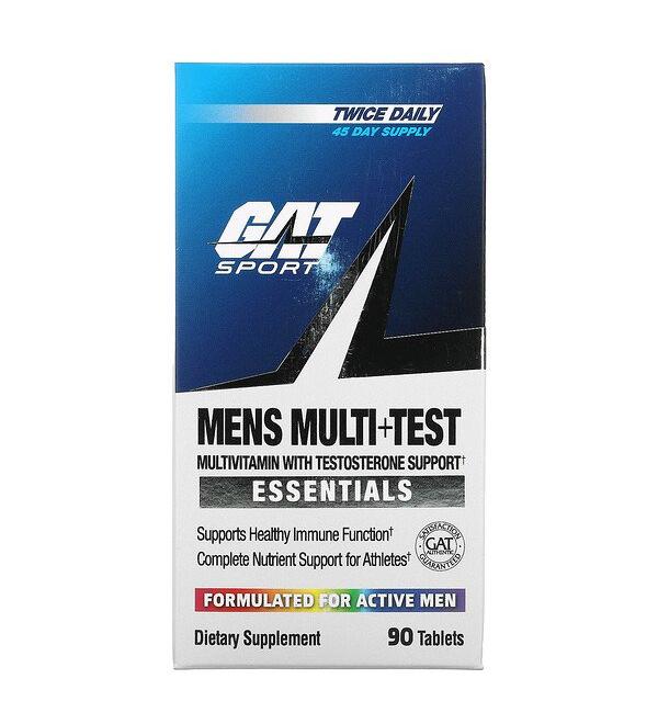 GoSupps.com - GAT Men's Multi+Test Multivitamin with Testosterone Support  90 Tablets - Buy Online on GoSupps.com