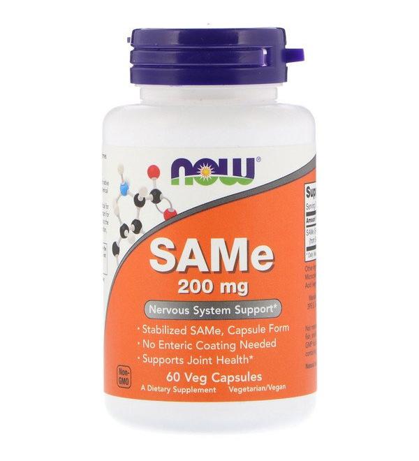 Now Foods SAMe 200 mg 60 Veg Capsules