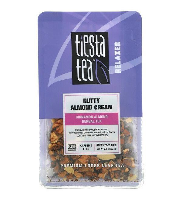 Tiesta Tea Company Premium Loose Leaf Tea Nutty Almond Cream Caffeine Free  2.1 oz (59.5 g)