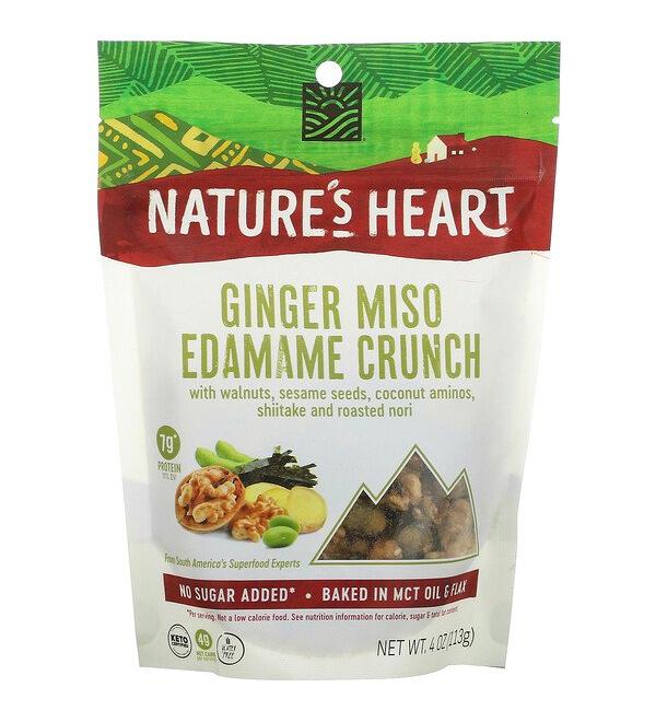 Nature's Heart Edamame Crunch Ginger Miso 4 oz (113 g)