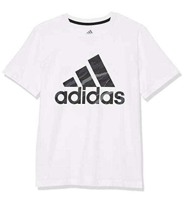 adidas Boys' Camo Logo T-Shirt Medium White - Buy Online on GoSupps.com