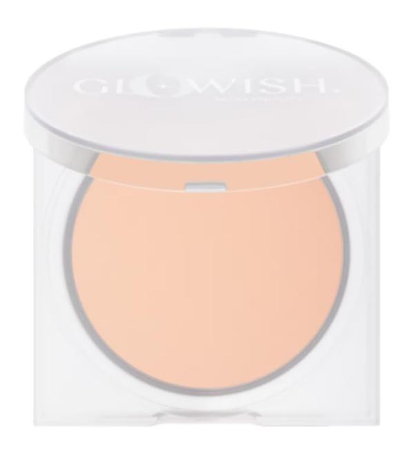 HUDA BEAUTY GloWish Lightweight Blurring Pressed Powder 00 Porcelain