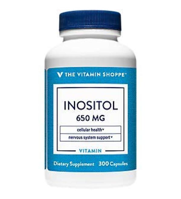 The Vitamin Shoppe Inositol 650MG - 300 Capsules - Supports Healthy Liver & Cellular Function - Buy Online on GoSupps.com