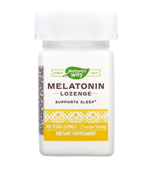 Nature's Way Melatonin Lozenge 2.5 mg 100 Vegan Lozenges