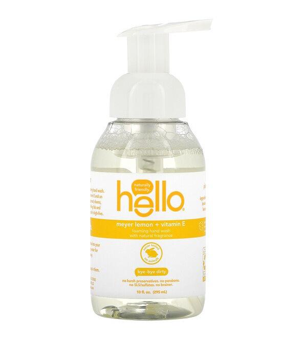 Hello Foaming Hand Wash Meyer Lemon + Vitamin E 10 fl oz (295 ml)