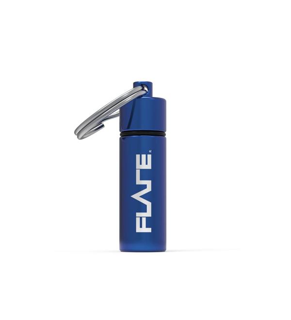 Flare Audio Capsule Blue - Durable Lightweight Aluminium Keychain - Water-Proof - Buy Online on GoSupps.com