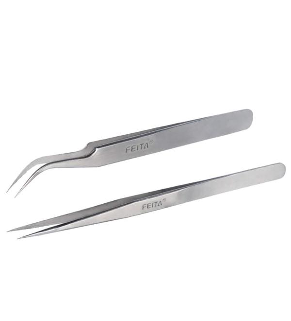 FEITA Pro Eyelash Extension Tweezers 2Pcs - Buy Online on GoSupps.com