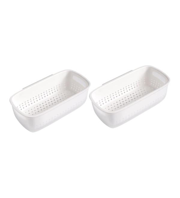 2pcs Double Layer Drainer Basket Multifunction Breakfast Basket - Buy Online on GoSupps.com