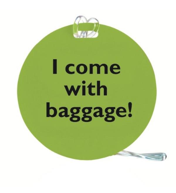 Travel Smart Attitude Tag Lime