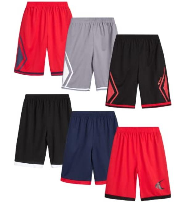 TKO Boys' 6-Pack Athletic Performance Shorts - Buy Online on GoSupps.com