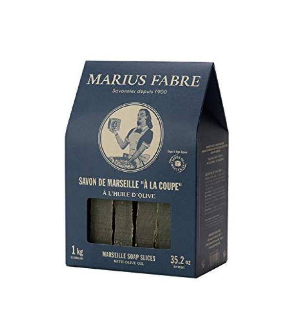Marius Fabre Olive Soap Marseille Soap in Slices - 1 kg in Retro Box Unscented