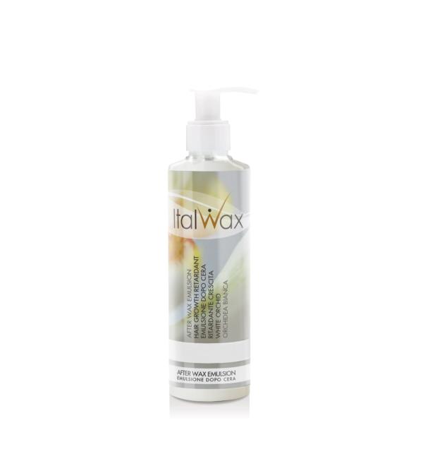 Italwax Lotion apr s pilation - 250ml - Retardant la repousse des Poils - Orchid e Blanche - Hydratant et liminant les r sidus d' pilation