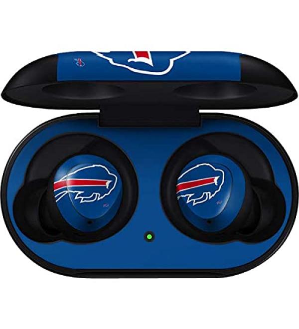 Skinit Decal Audio Skin Compatible with Samsung Galaxy Buds - Officially Licensed NFL Buffalo Bills Large Logo Design