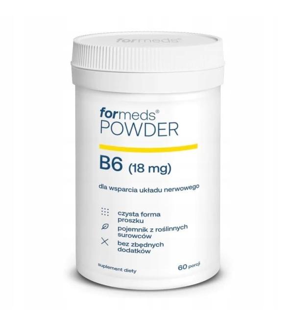 ForMeds POWDER vitamin B618mg per serving to support the nervous system 60 servings