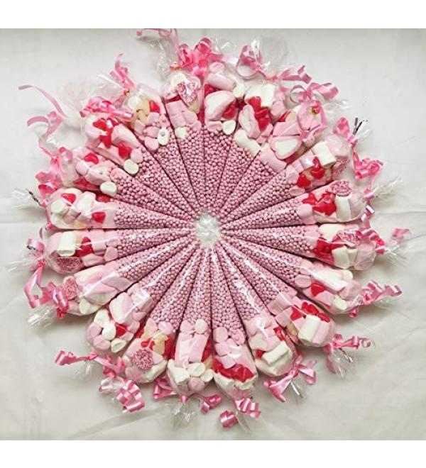 Baking Friends Pink Sweet Candy Cones 6 Pack - Buy Online on GoSupps.com