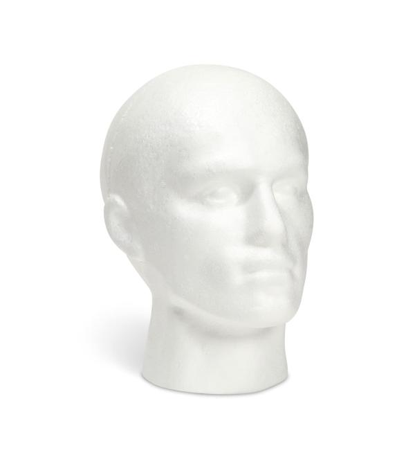 Juvale Male Head Form Foam Mannequin Display White - Buy Online on GoSupps.com