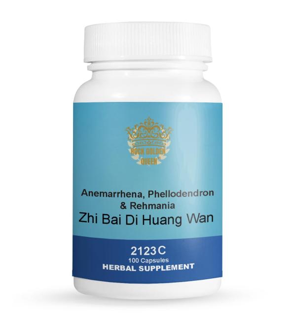 Rock Golden Queen Zhi Bai Di Huang Wan/Anemarrhena Phellodendron&Rehmania Decoction 100 Capsules/Bottle 2 Bottles