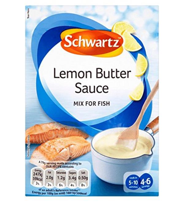Schwartz Lemon Butter Sauce Mix for Fish 38g (Pack of 2)